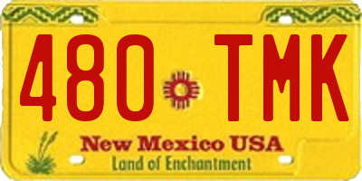 NM license plate 480TMK