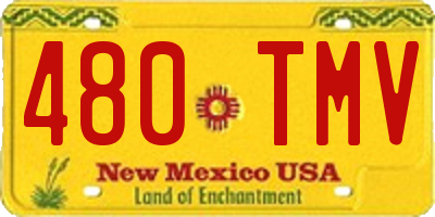 NM license plate 480TMV
