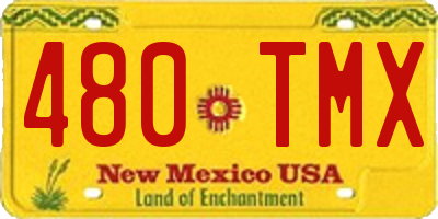 NM license plate 480TMX