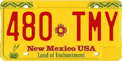 NM license plate 480TMY