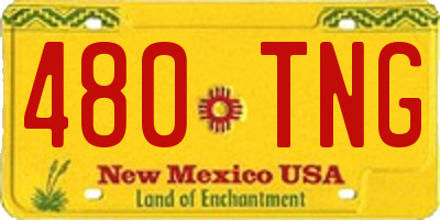 NM license plate 480TNG