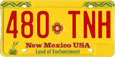 NM license plate 480TNH