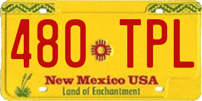 NM license plate 480TPL