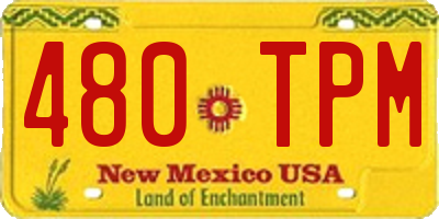 NM license plate 480TPM