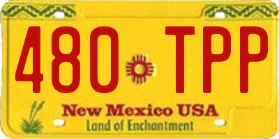 NM license plate 480TPP