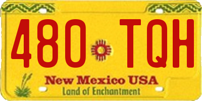 NM license plate 480TQH