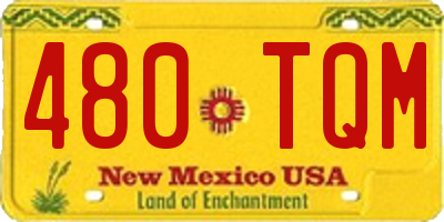 NM license plate 480TQM