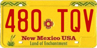 NM license plate 480TQV