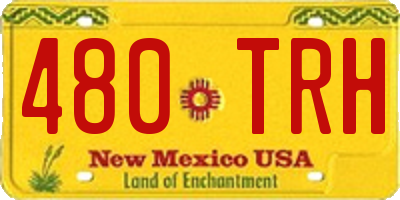 NM license plate 480TRH