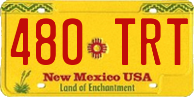 NM license plate 480TRT