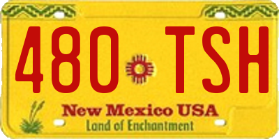 NM license plate 480TSH