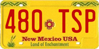NM license plate 480TSP