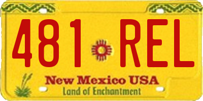 NM license plate 481REL