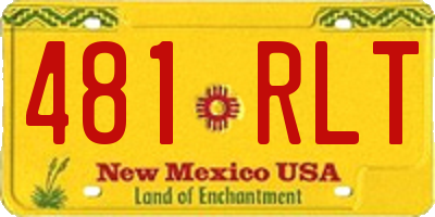 NM license plate 481RLT