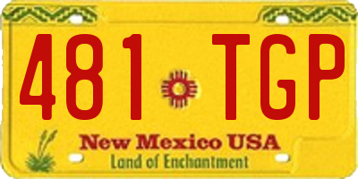 NM license plate 481TGP