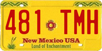 NM license plate 481TMH