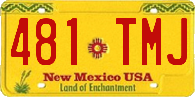 NM license plate 481TMJ