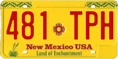 NM license plate 481TPH