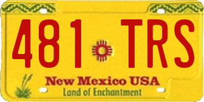 NM license plate 481TRS