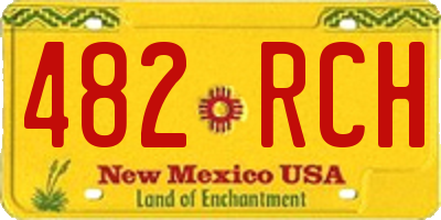 NM license plate 482RCH