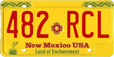 NM license plate 482RCL