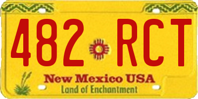 NM license plate 482RCT