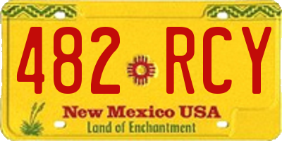 NM license plate 482RCY
