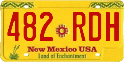 NM license plate 482RDH