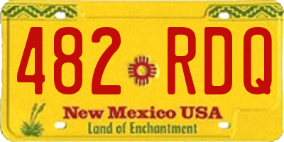 NM license plate 482RDQ