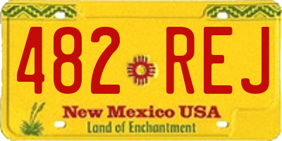 NM license plate 482REJ