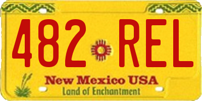 NM license plate 482REL