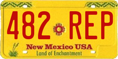 NM license plate 482REP