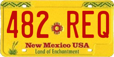 NM license plate 482REQ