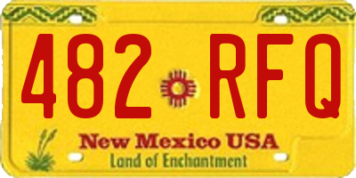 NM license plate 482RFQ