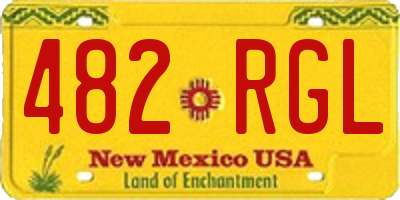 NM license plate 482RGL