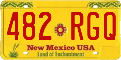 NM license plate 482RGQ