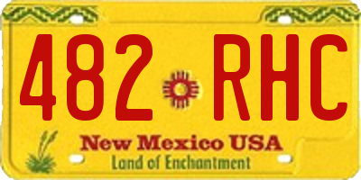 NM license plate 482RHC