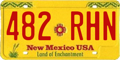 NM license plate 482RHN
