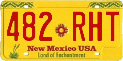 NM license plate 482RHT