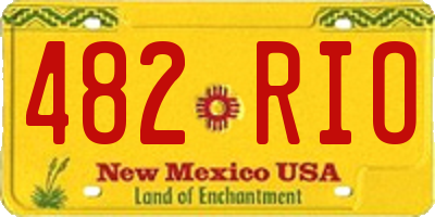NM license plate 482RIO