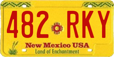 NM license plate 482RKY