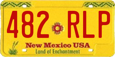 NM license plate 482RLP