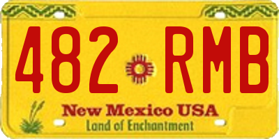 NM license plate 482RMB