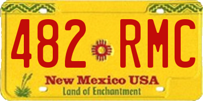 NM license plate 482RMC