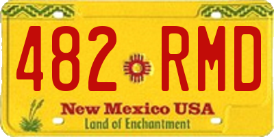 NM license plate 482RMD