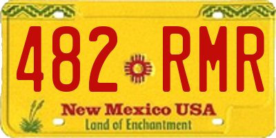 NM license plate 482RMR