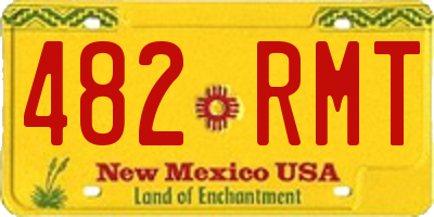 NM license plate 482RMT