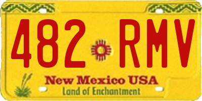 NM license plate 482RMV