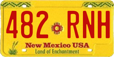 NM license plate 482RNH