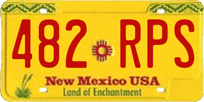 NM license plate 482RPS